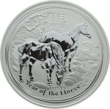 Australien 1 Dollar 2014 Horse - 1 Unze Feinsilber